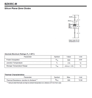 Diodo Zener BZX55C12 BZX55C12PF-M, 500mW, 11.4-12.7V, DO-35, Vidrio, 100% Original y con Código de Lote Rastreable