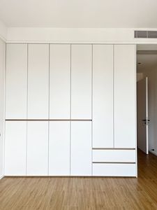 Jingshun Tối Giản Trắng Tủ Cho Quần Áo Tủ Quần Áo Phòng Ngủ Thấp Voc Toàn Bộ Nhà Tùy Biến Hệ Thống Lưu Trữ Đồ Nội Thất Gỗ - Product Image 5