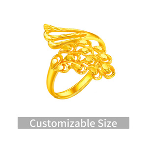 Anpassbare <span class=keywords><strong>24K</strong></span> Massivgold 999.9 Ewigkeitsringe für Damen und Herren - Gravierbar/Größenverstellbar Breite Dicke Trendige Verlobungsringe - Product Image 6