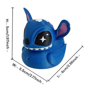 Vashine 3D impreso colorido Stitch Duck PLA materiales ecológicos decoración del hogar Toi creativo lindo personaje Juguetes Divertidos - Product Image 4