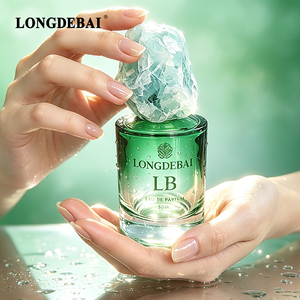 Botella <span class=keywords><strong>de</strong></span> Perfume <span class=keywords><strong>de</strong></span> Lujo Personalizada con Certificación CE 2026, 30ml 50ml 100ml, Botella <span class=keywords><strong>de</strong></span> Vidrio Redonda Verde Vacía con Pulverizador y Tapa <span class=keywords><strong>de</strong></span> Jade - Product Image 1