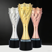 Trophée de champion en cristal, or, argent, bronze, gravure personnalisée, pour les récompenses annuelles des employés exceptionnels