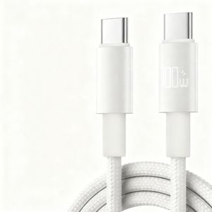 New Arrival <b>Type</b> <b>C</b>-<b>C</b> Phone Cable 100W Quick Charge Nylon USB-<b>C</b> Power <b>Adapter</b> Cables Data Cable for Iphone17 Series - Product Image 1