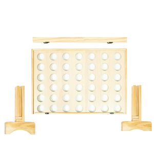 <strong>4</strong> in a <strong>Row</strong> <strong>Game</strong> Premium Wooden Four Connect <strong>Game</strong> Set with Coins Fun Outdoor Yard <strong>Game</strong> for Family Parties - Product Image 5