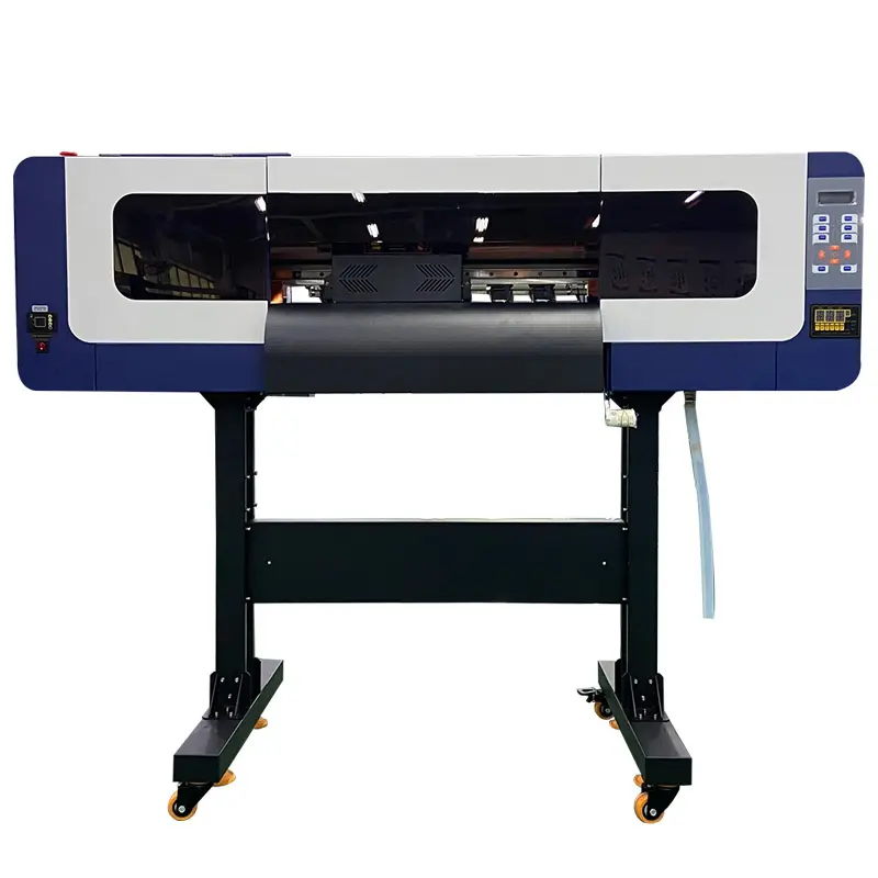 Nuovo digitale a1 24 pollici 60 cM 60 cm 3 4 teste i3200 rotolo per arrotolare uv dtf stampante di stampa adesivo con laminatore uv dtf