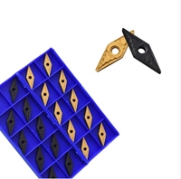 Inserto de Corte Cilíndrico para Torno, Cuchilla de Diamante de 35 Grados, VNMG160404-TC ZCC.CT para Proceso de Torneado