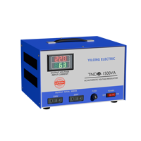 Régulateurs/stabilisateurs de tension monophasés YILONG 1,5 KVA, 220 V, type servo, régulateur automatique d'équilibrage de tension, affichage numérique