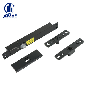 Juego <span class=keywords><strong>de</strong></span> Bisagras Pivotantes Negras <span class=keywords><strong>de</strong></span> Acero Inoxidable para Instalación Lateral en Puertas <span class=keywords><strong>de</strong></span> Vidrio y Madera - Product Image 1