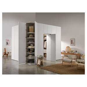 מערכת ארון בגדים מודרנית עם מדפים מאווררי עניבה עבור ארון בגדים מודרניים - Product Image 2