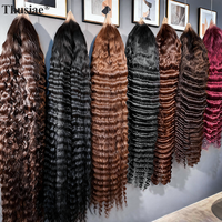 Perruques en cheveux humains bruts vietnamiens en gros, 30-40 pouces, perruques frontales HD en dentelle, qualité salon, cuticules alignées, pré-épilées