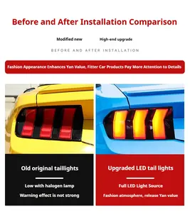 FT luci auto per luci posteriori <span class=keywords><strong>Ford</strong></span> Mustang 2023-2025 luce <span class=keywords><strong>posteriore</strong></span> a LED luce dinamica indicatori di direzione gruppo luci posteriori per auto - Product Image 6