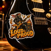 Pack d'autocollants personnalisés Rock Punk Street Art en vinyle découpé, imperméables et auto-adhésifs pour la décoration de guitares électriques et de planches de skateboard