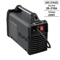 Soudeuse à arc en métal anti-adhésive ZOJAN IGBT 4,8KW/9KW 20-140A 110/220V IP21S Nouvelle soudeuse domestique à cycle de service de 60% Garantie 1 an
