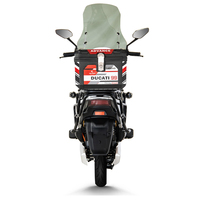 Moto Électrique Sportive à Moteur Brushless 1500W avec Top Case 72V, Vitesse Maximale 65km/h