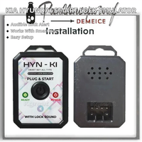 Émulateur de verrouillage de direction HYN-Ki pour clé intelligente, connecteur OBD, son de verrouillage, aucune programmation requise, 5-12V, noir, émulateur HYN KI