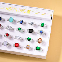 Bague en argent plaqué CZ 5A de qualité supérieure pour femme, style Art Déco, non ternissable, bijoux de promesse