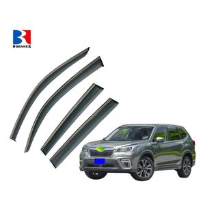 Per SUBARU <span class=keywords><strong>FORESTER</strong></span> 2013 <span class=keywords><strong>2018</strong></span> deflettore ad iniezione PC + visiera finestrino auto in acciaio inox - Product Image 2