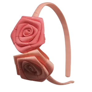 Atacado Fornecedores personalizados Fita Handmade Flores Cute Baby Girl Elastic Ribbon Bow Hairband Headband