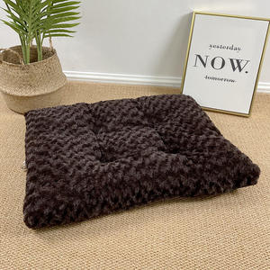 Yeni varış kare kabarık evde beslenen hayvan yatak uzun köpek peluş yastık paspaslar çıkarılabilir yastık yıkanabilir peluş Pet köpek yatağı ve kediler - Product Image 3