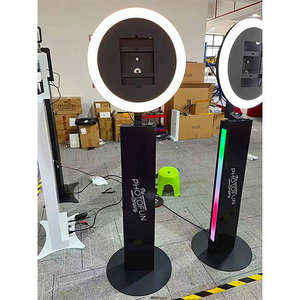 Photomaton iPad blanc, logiciel Salsa, impression instantanée en métal, photomaton pour fête, mariage, compatible avec les smartphones, les appareils photo, les reflex numériques - Product Image 3