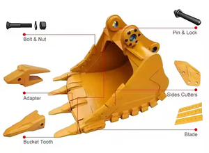 <span class=keywords><strong>19570RC</strong></span> 205-70-<span class=keywords><strong>19570RC</strong></span> Maquinaria de construcción Excavadora Accesorios OEM Calidad Excavadora grande Dientes de cubo para minería de mineral de hierro - Product Image 4