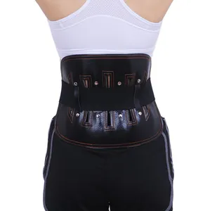 Adjustable Straps Elastic Waist Lumbar Support Belt for Lower Back Pain Relief with large support plate