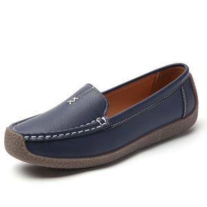 Mocassins Décontractés Plats pour <span class=keywords><strong>Femme</strong></span> 2025 à Surface Souple, Chaussures Confortables à Enfiler de Grande <span class=keywords><strong>Taille</strong></span> pour Maman, Collection Automne - Product Image 5