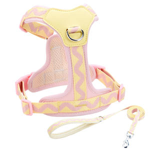 Accessori per animali domestici più venduti a prova di fuga colorato Plaid in poliestere di lusso Kit di imbracatura per cani gatto per sicurezza esterna - Product Image 6