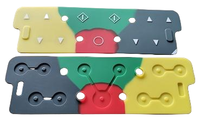 Claviers en caoutchouc silicone personnalisés, divers, multicolores, adhésifs conducteurs, haute durabilité, certifiés RoHS pour les consommateurs