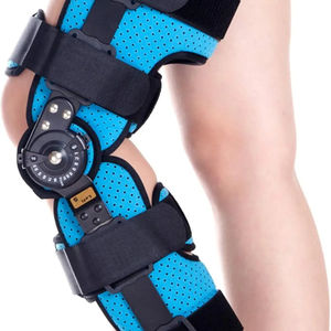 Attelle de genou articulée en aluminium avec verrouillage d'angle, orthèse post-opératoire pour la rééducation des lésions du ménisque et des ligaments croisés antérieurs - Product Image 1