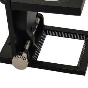 TH-9005D 8X testeur de lin en métal instrument de mesure loupe pliée loupe avec <span class=keywords><strong>compteur</strong></span> de fil d'échelle - Product Image 2