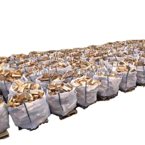 HESHENG 1500L White PP Jumbo Flat Firewood <strong>Bag</strong> 5:1 Top Woven Breathable Big Bulk <strong>Bags</strong> Ventilated Storage 1000kg - Product Image 2