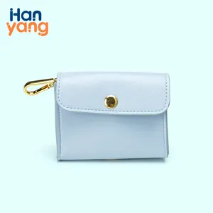 HanYang OEM Custom PU leather poop bag holder Dispenser PU Leather Eco Friendly Poop Bags Durable Dog Poop Bag Holder