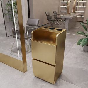 Stainless steel multi-layer <b>storage</b> <b>cabinet</b> for hair salons and barber shops, specifically designed for use as a <b>tool</b> <b>cabinet</b> - Product Image 5