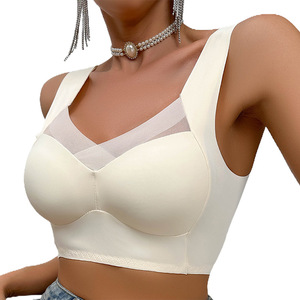 Sujetador inalámbrico sin costuras para busto grande, con ligero realce, ajustable, de una pieza, con espalda hermosa y soporte para el busto - Product Image 2