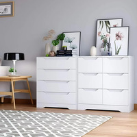 Offre Spéciale simple blanc 4 tiroirs armoire chambre commode design bois commode pour chambre large commode
