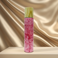 Flacon de parfum carré en verre transparent de haute qualité avec pompe pulvérisatrice or/argent, vide et réutilisable, pour emballage