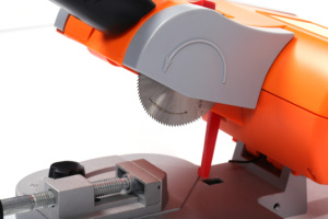 Taglio da banco sega <span class=keywords><strong>Ini</strong></span> mitra Chop Saw per artigianato in plastica di legno per taglio alberi a freccia in carbonio, regolabile Max 45 ° - Product Image 2