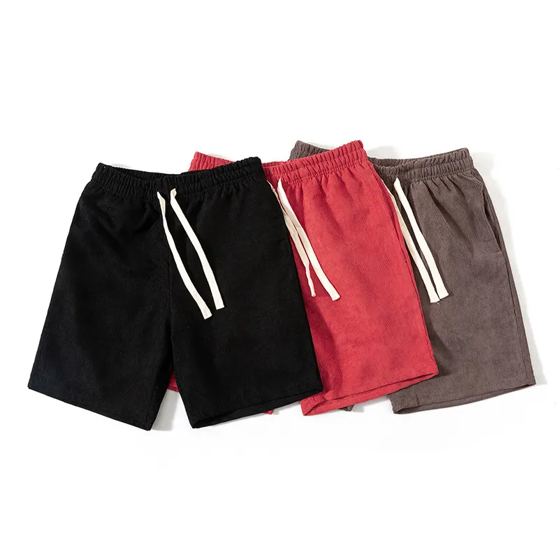 Pantaloni da jogging Casual allenamento sportivo pantaloncini da uomo vendite calde eco-friendly Quick Dry rend corto in velluto a coste