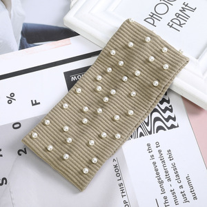 Nouveau fileté coton ongles perle croix bande de cheveux couleur unie lavage visage pression cheveux bandeaux sport groupé cheveux coiffures - Product Image 6