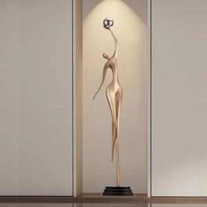 Scultura Artistica Astratta 100X29X17CM, Ornamenti Decorativi per Soggiorno, Ingresso e Atrio, Arredamento da Terra - Product Image 1