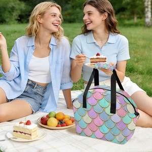 Sac à déjeuner isotherme personnalisé OEM avec design sirène et sangle réglable, sacs isothermes personnalisés pour le travail, l'école, les pique-niques et les voyages - Product Image 6