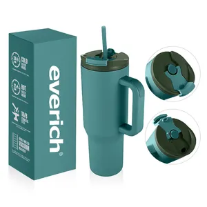 40 oz Tumbler with Handle - Vacuum Insulated Stainless Steel Mug Dishwasher Safe, BPA Free