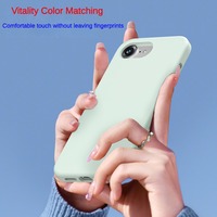 Étui liquide de protection complète antichoc mince mat anti-jaune pour iPhone 8/8 Plus/SE2 avec poignée de téléphone incluse