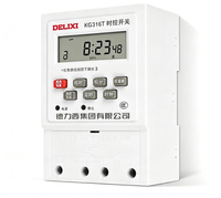 Temporizador Digital DELIXI KG316T, Interruptor de Tiempo por Microcomputadora, AC220V AC380V, Interruptor de Control de Tiempo Programable para Riel DIN