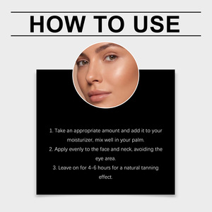 La tez clara ayuda a oscurecer y a mantenerse sin exposición solar para crear un tono bronceado claro e hidratar la piel. - Product Image 4