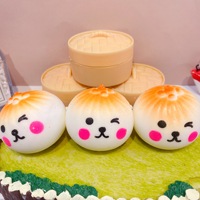 Jouets anti-stress personnalisés en TPR en forme de dumpling, vente en gros, best-seller, Mystery Dumpling 14+ Unisexe
