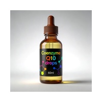 Complément alimentaire liquide à marque privée Coenzyme Q10, Vitamine D, Vitamine K2, Gouttes de CoQ10 60ml pour l'immunité