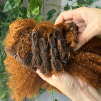 Extensions de cheveux synthétiques doux, 6 paquets, 22 pouces, couleur 30, cheveux à tresser ombrés, vente en gros, fourniture d'usine