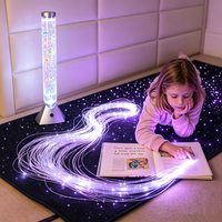 Tubes Snoezelen multisensoriels, colonne d'eau sur pied, lampe à fibres optiques, tapis lumineux étoilé, lumière pour chambre d'autisme